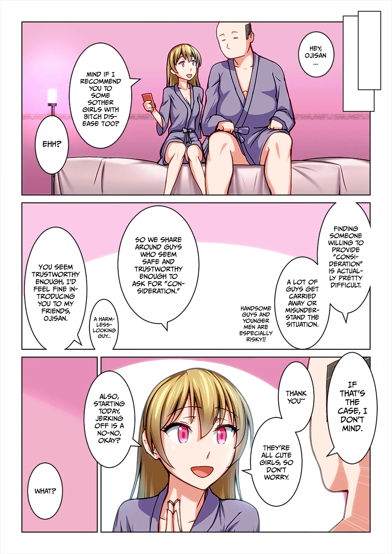 Hentai Manga Comic-Welcome to the World of Bitch Disease: Where an Old Man Is Shared by Girls-Read-12
